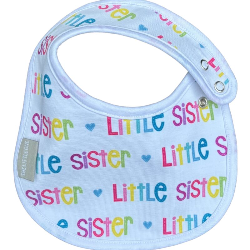 Little Sister Round Bib