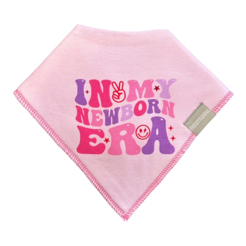 Bandana Bib | In My Newborn Era - Pink