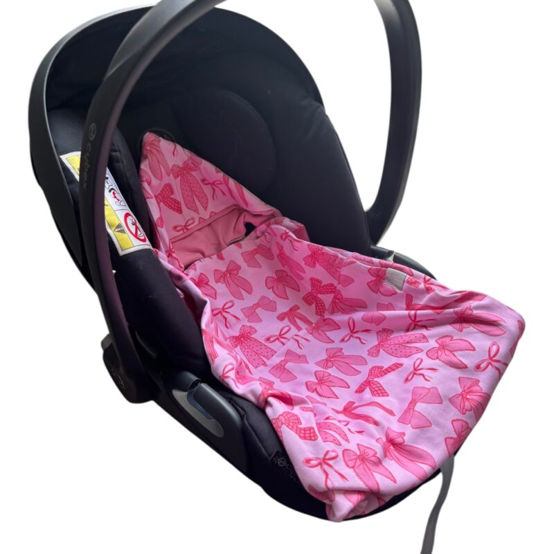 Car Seat / Buggy Blanket - Pretty in Pink